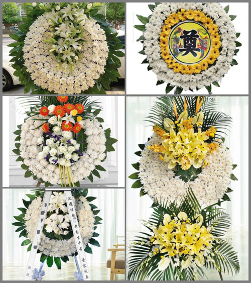 四川成都金堂县平桥乡鸿河村花圈速递